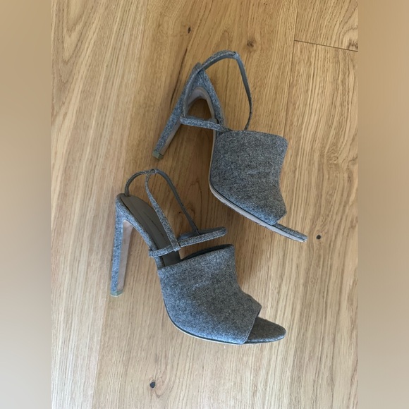 Alexander Wang Grey Heels Size 37.5 - Picture 1 of 4